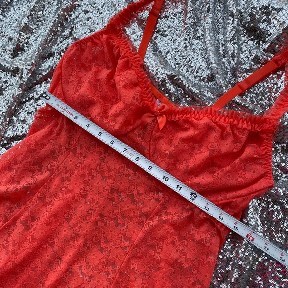 Torrid curve coral orange lingerie dress/top - Picture 4 of 10